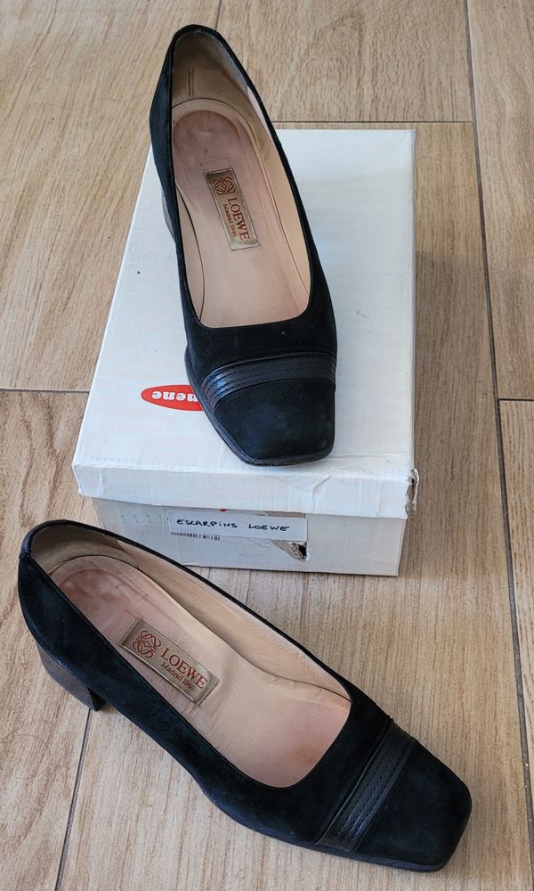 Escarpins daim noirs Loewe T37 EU 30 Bordeaux (33)