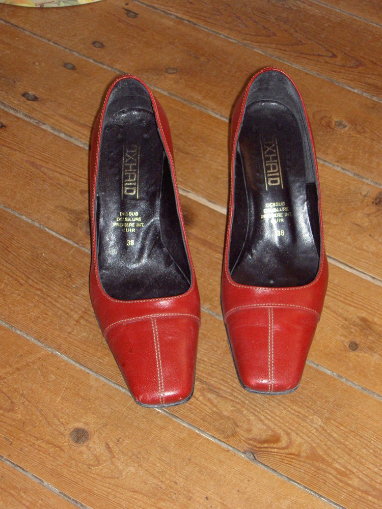 Escarpins femme OXHAID cuir bordeaux 20 Uz�s (30)