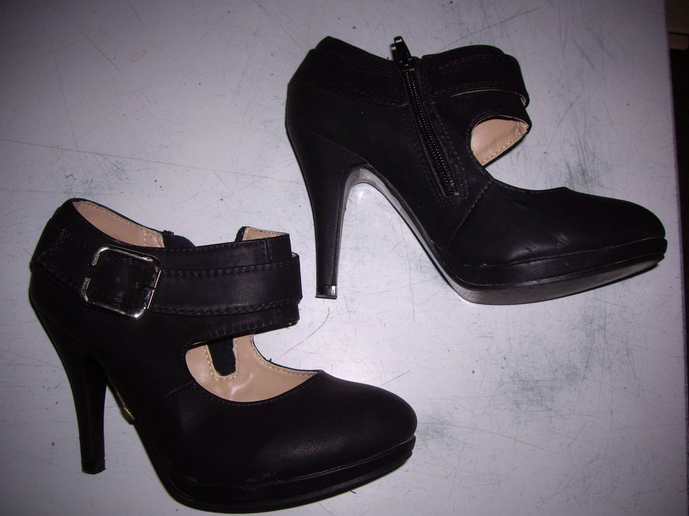 Escarpins Noir � boucle talon 10 cm pt 38 � 7 � 7 Bouxwiller (67)