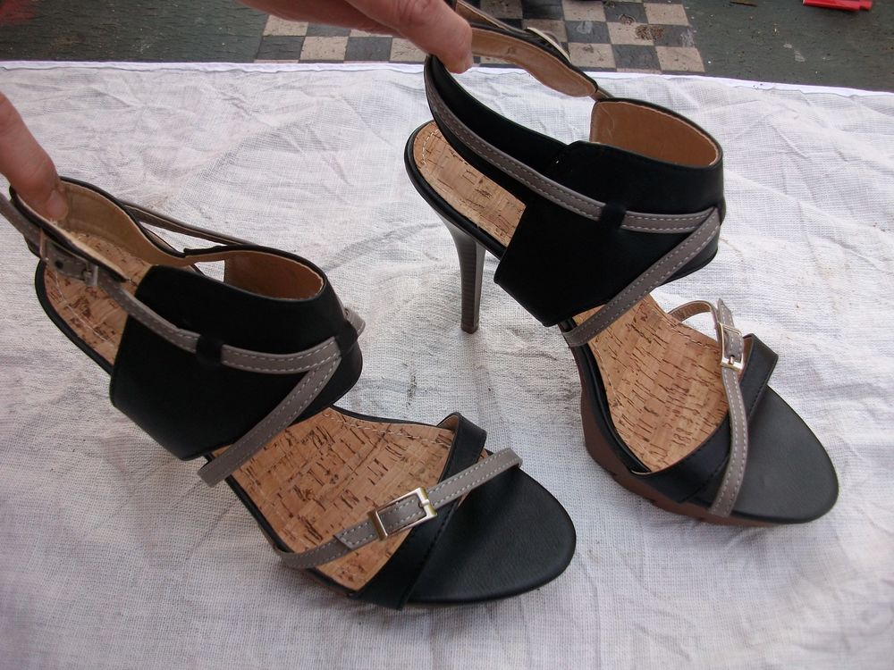 Escarpins Noir la�age camel pt 39 talons 11 cm-neufs 15 Bouxwiller (67)