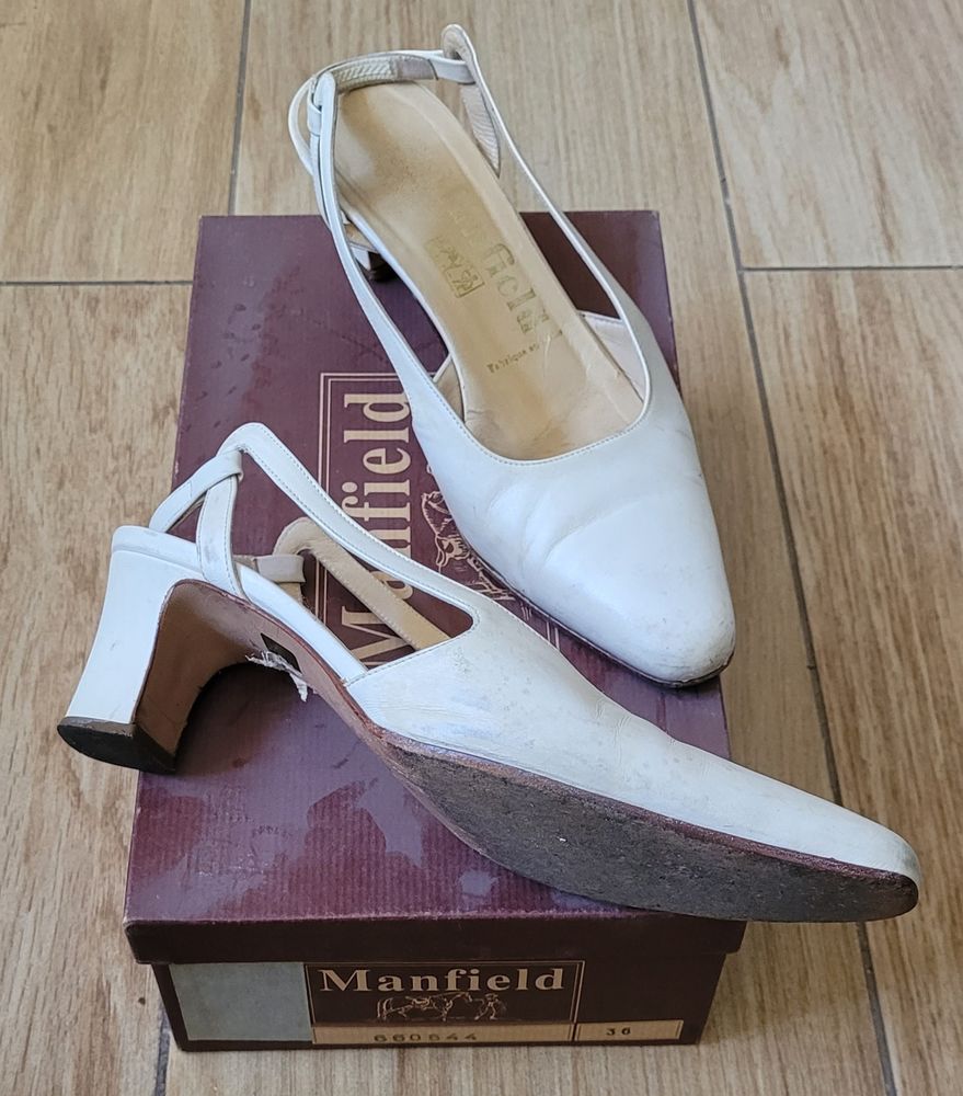 Escarpins talon cuir cr�me Manfield T36 EU 10 Bordeaux (33)