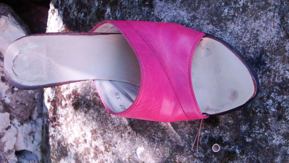 Escarpins vieux rose en cuir 15 Nimes (30)
