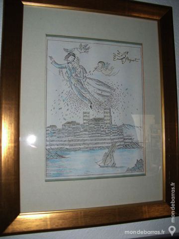 Estampe sign�e de RAYMOND PEYNET 1 Antibes (06)