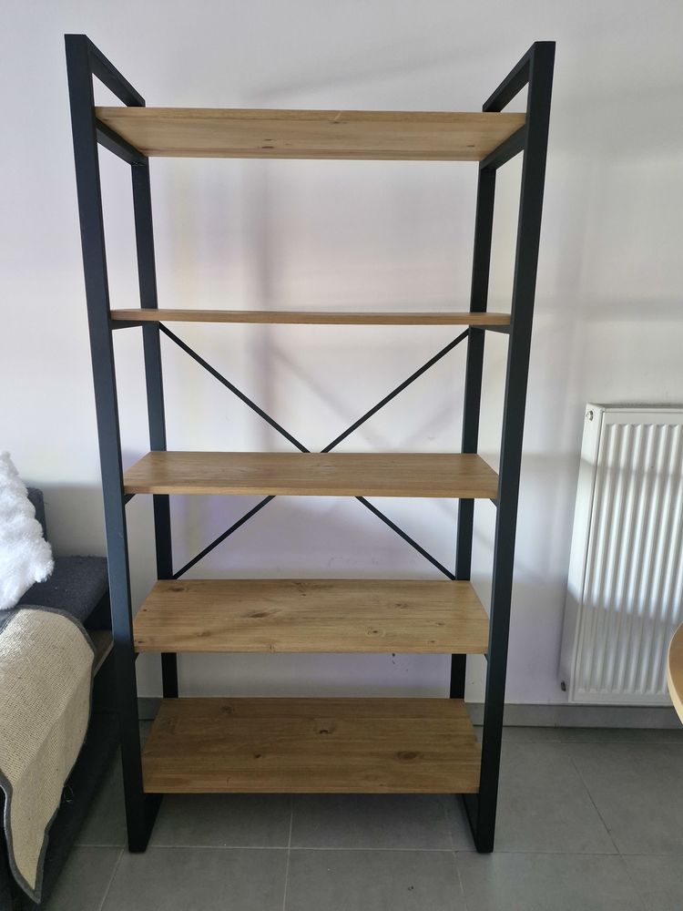 �tag�re bois massif style industriel 180 Castelnau-le-Lez (34)