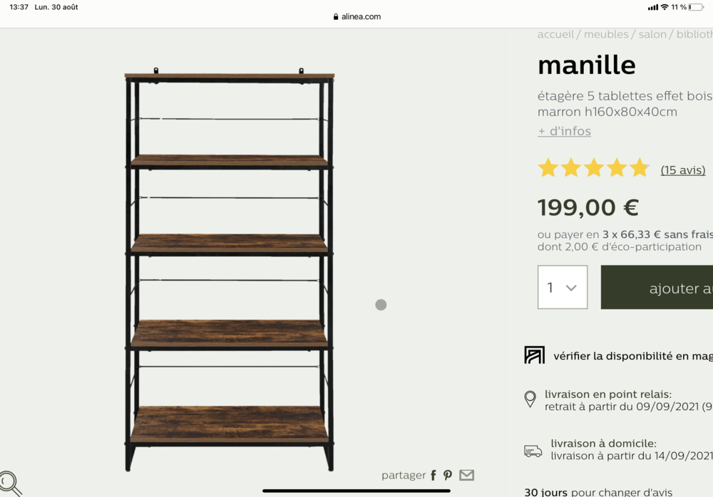 �tag�re manille 100 Chessy (77)