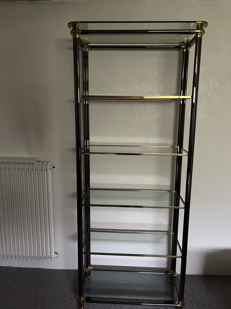 �tag�re M�tal Noir et Verre Dor� - 5 Niveaux 250 Fontaine-l�s-Dijon (21)