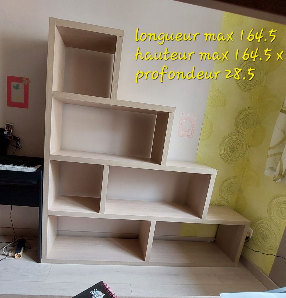 �tag�re Modulaire en Escalier en bois Clair 45 Le Pian-M�doc (33)