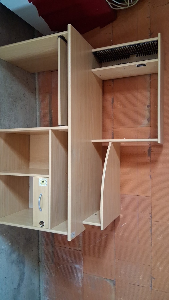 �tag�re murale modulaire bois clair 30 Noyant (49)