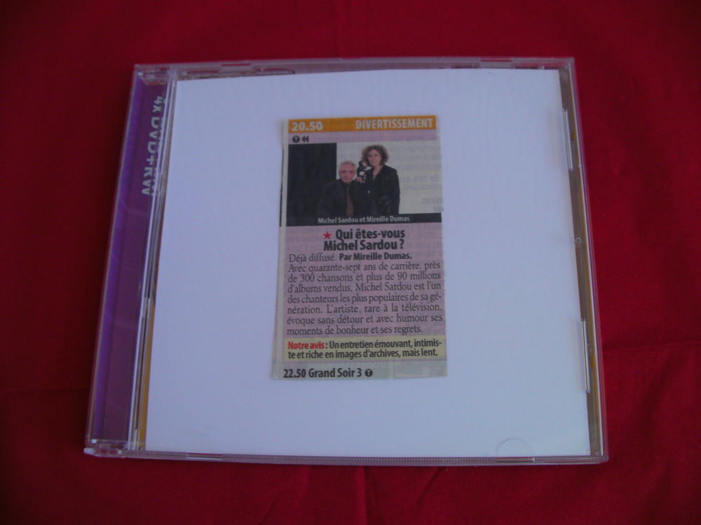 DVD : QUI ETES-VOUS Michel SARDOU ? 5 Saint-Etienne (42)