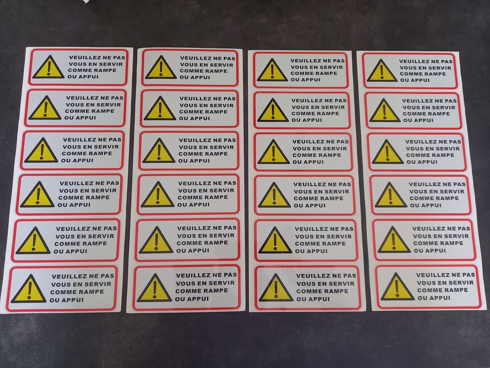 �tiquettes autocollants Danger 1 Boisset-et-Gaujac (30)