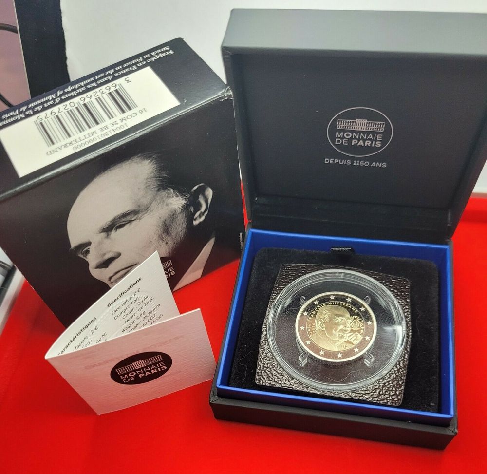 Piece Mitterrand 2 Euros 2016 Achetez 2 euro commémorative quasi neuf, annonce vente à Versailles (78)  WB169071748