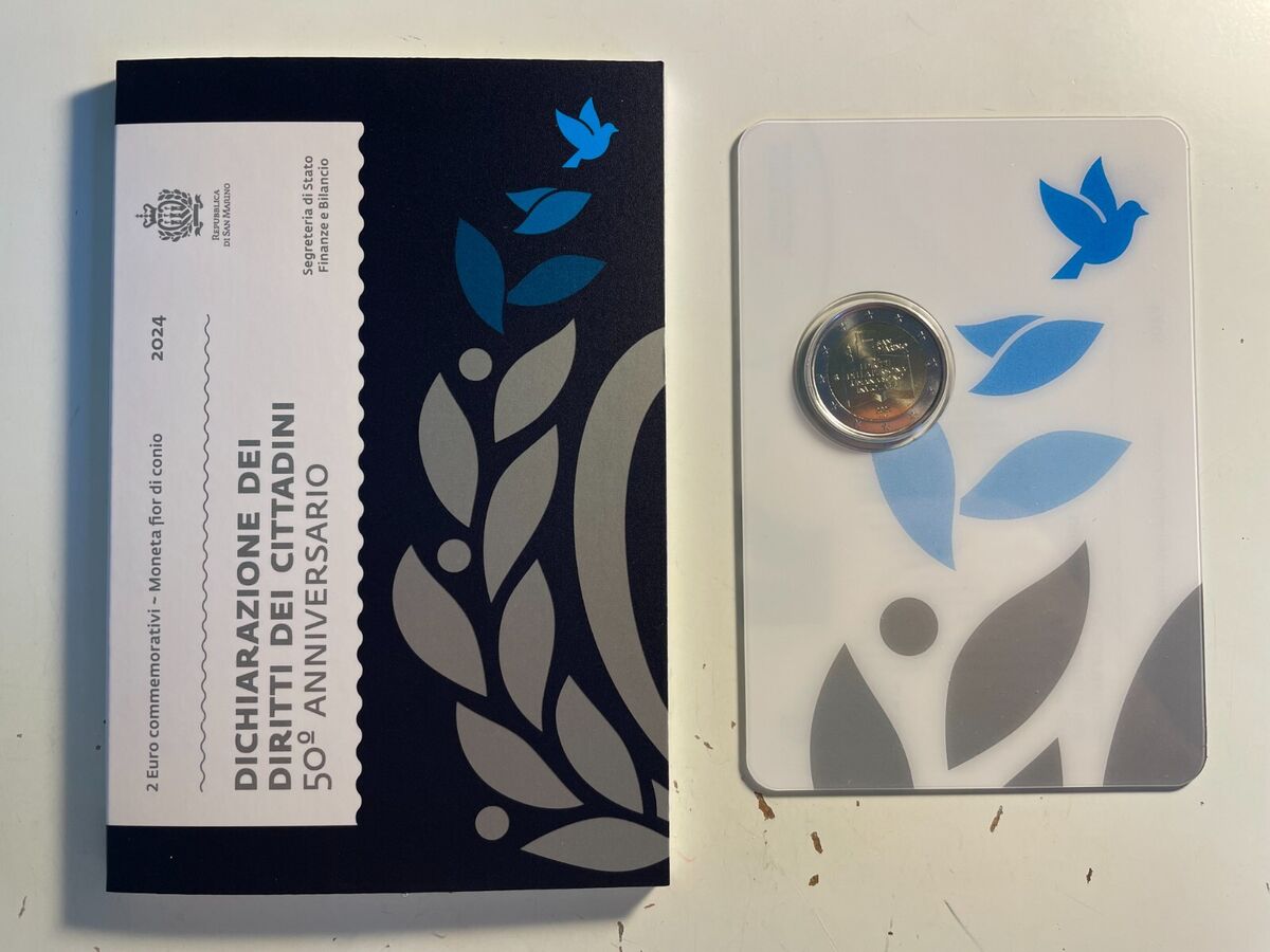 2 euro Saint Marin 2024 D�claration des droits du citoyen 35 Houdemont (54)