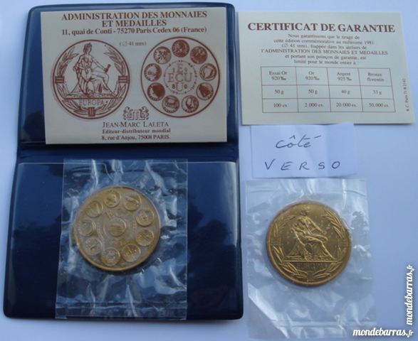 Ecu europ�en en Bronze florentin ? Ann�e 1981 17 Montgeron (91)