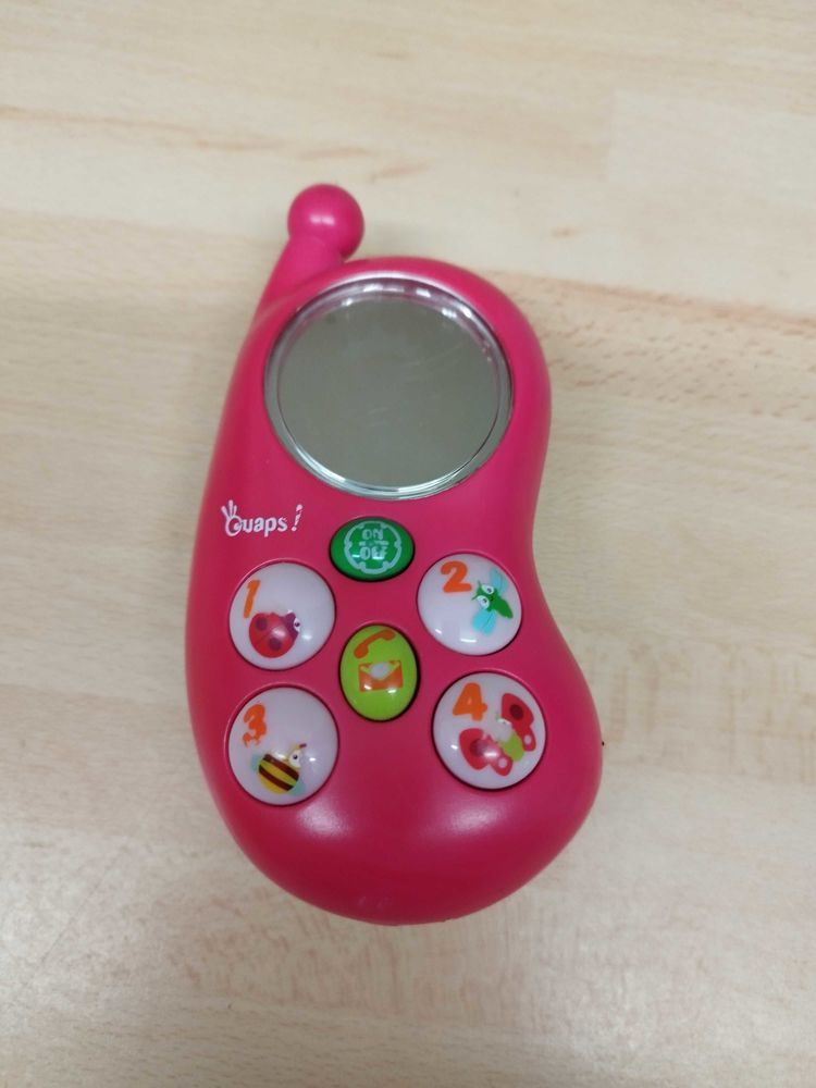 Jeu d'�veil - T�l�phone miroir rose - Ouaps - 1 er �ge 3 Villiers-sur-Marne (94)