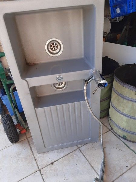 evier composite 2 bacs avec mitijeur 40 Quimiac (44)