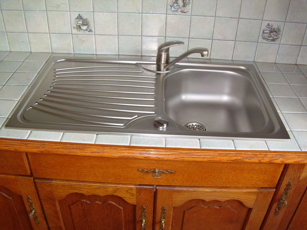 Evier cuisine + robinetterie 68 Saint-Brieuc (22)