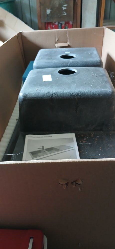 Evier  deux  bacs +�gouttoir 220 Martres-de-Rivi�re (31)