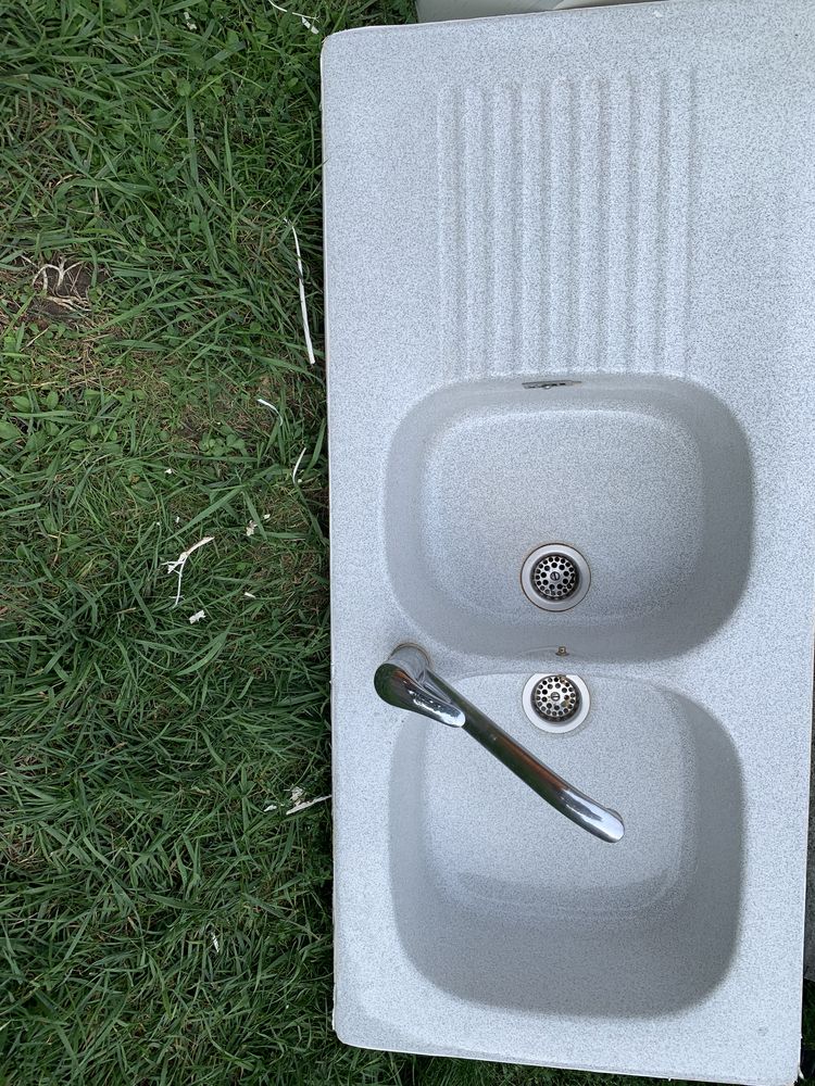 �vier double bac cuisine blanc et gris chine pas de rayures 0 Sainte-Genevi�ve-des-Bois (91)