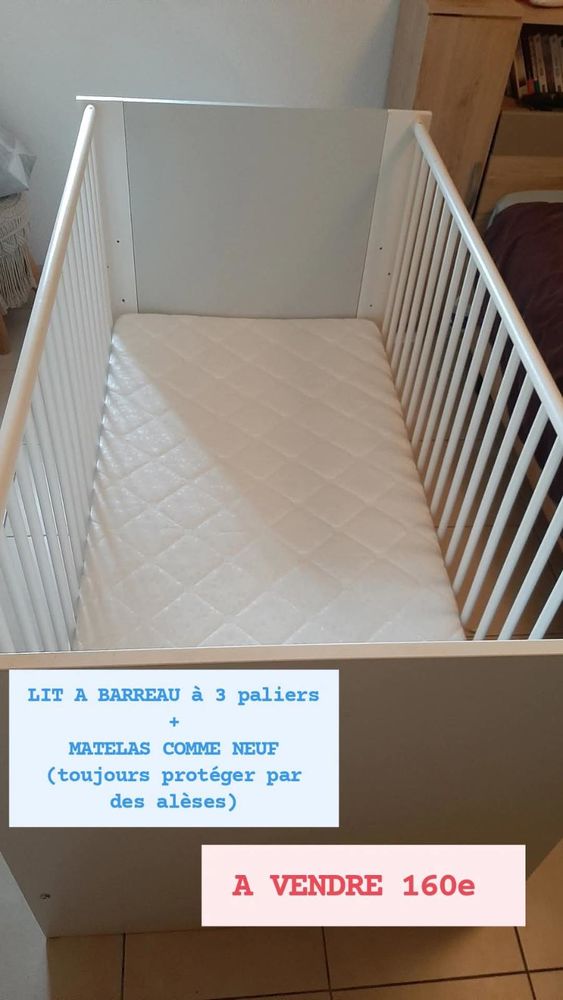 Lit Evolutif avec Matelas 160 Latour-Bas-Elne (66)