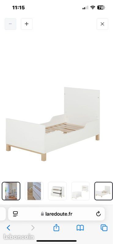 lit �volutif b�b�-enfant 70x140 Noukies + matelas 130 Ch�lons-en-Champagne (51)