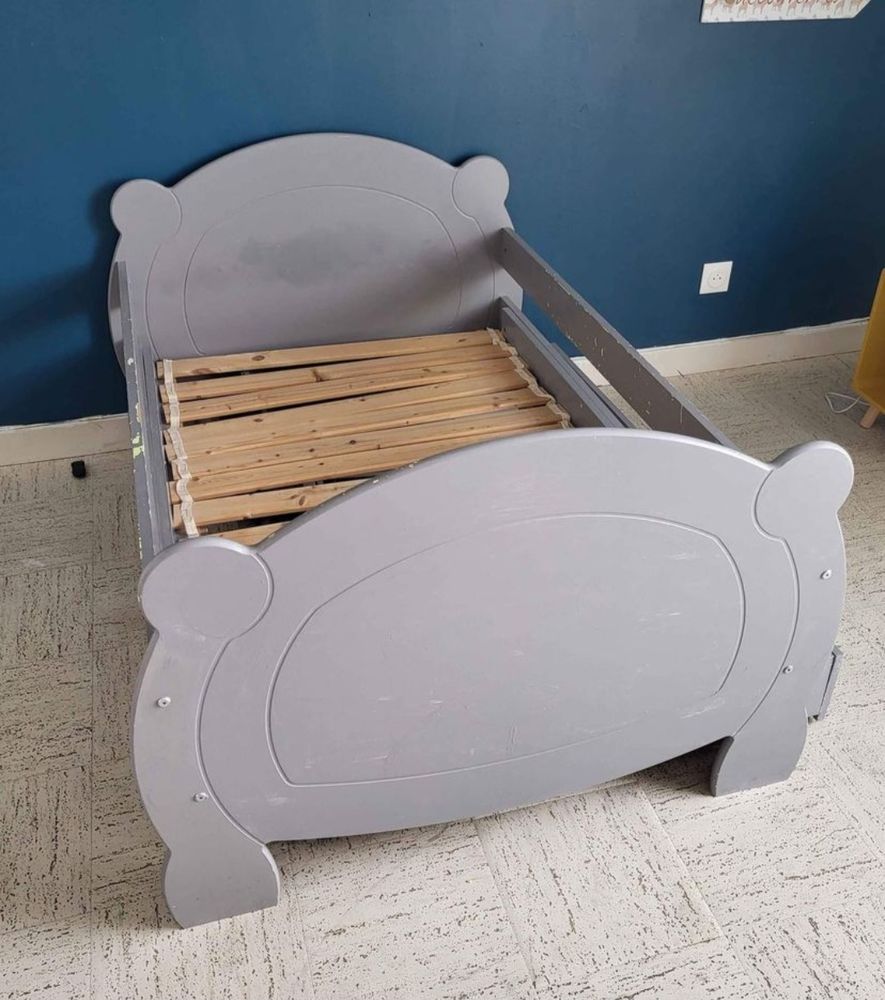 Lit evolutif zvec sommier et tiroir 40 Louresse-Rochemenier (49)