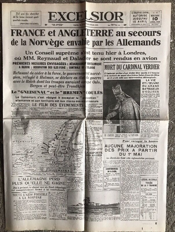 Excelsior, Paris-soir, Le Journal, la d�p�che, etc 1 Le Havre (76)