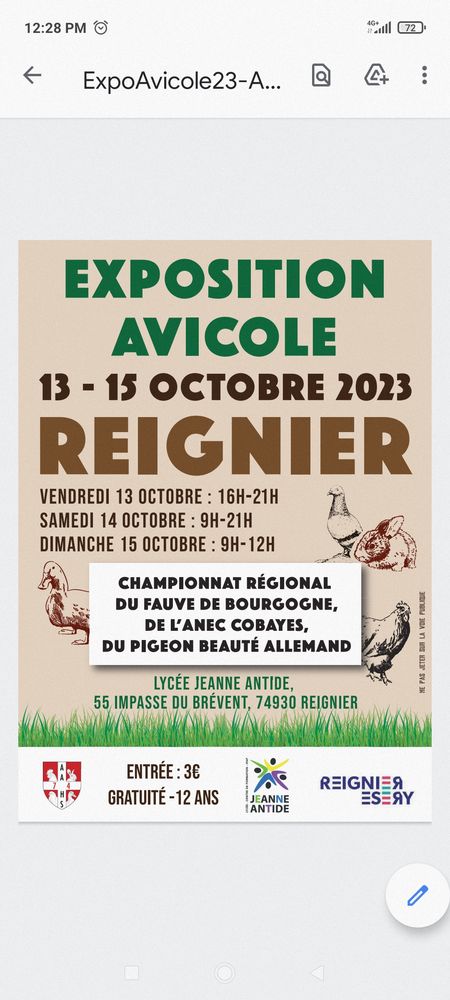 Exposition avicole � Reignier 3 Reignier (74)