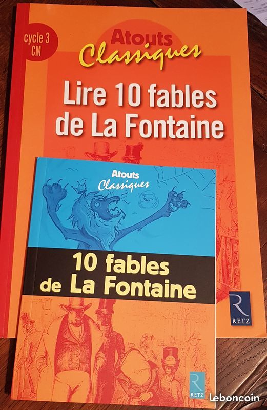10 FABLES DE LA FONTAINE atouts classiques RETZ 5 Marseille 2 (13)