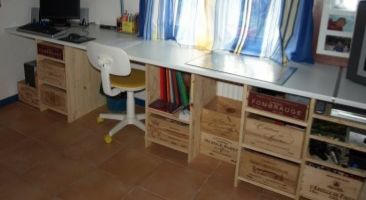 Fabriquez un bureau original et solide en caisses de vin 5 Cahors (46)
