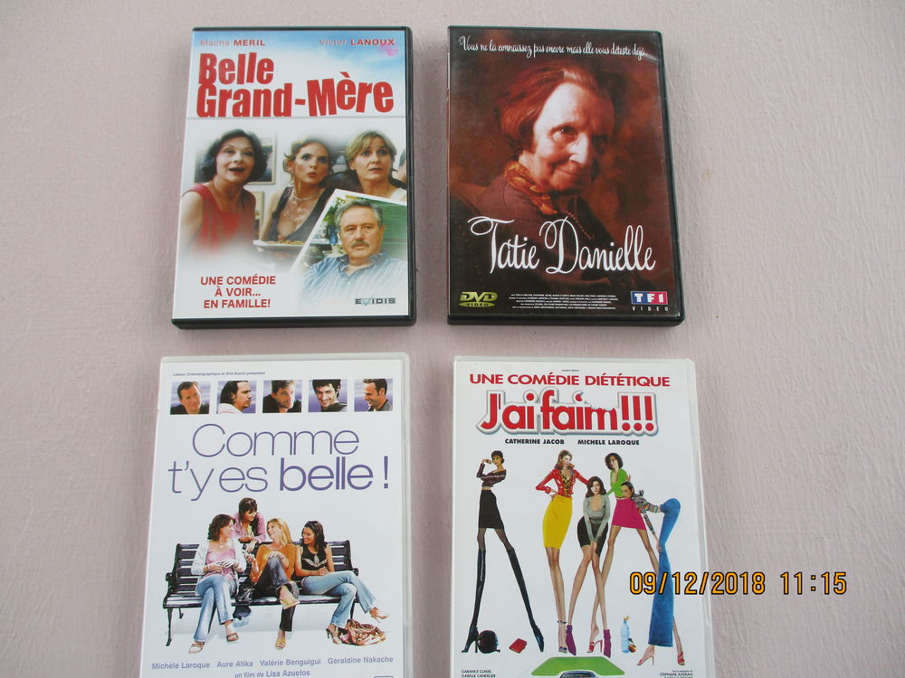 Lot 4 DVD J'ai faim + Comme t'y es belle + Tatie Danielle + 16 Le Vernois (39)