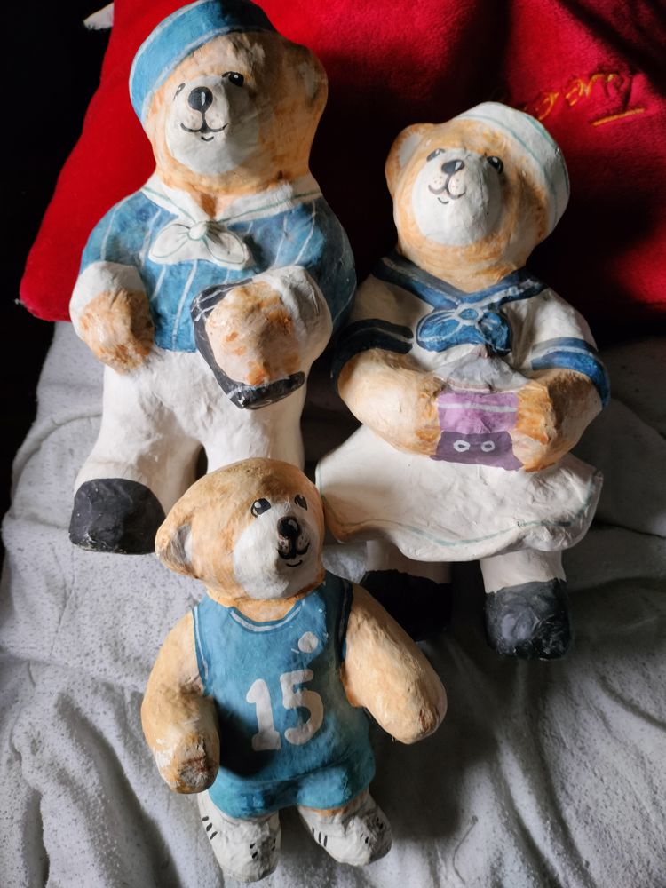 Famille ours en papier m�ch� 4 Villeurbanne (69)