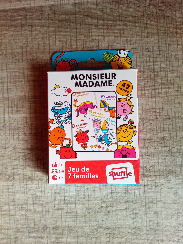 Jeu des 7 familles Monsieur Madame (Neuf) 8 Ardoix (07)