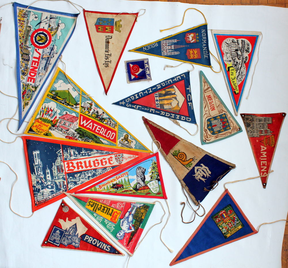 Fanions ancien Touring Club de France Cyclisme Sport vintage 15 Issy-les-Moulineaux (92)