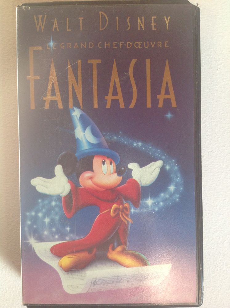 FANTASIA LE GRAND CHEF-D'OEUVRE DE WALT DISNEY K7 Envoi Poss 2 Tr�gunc (29)
