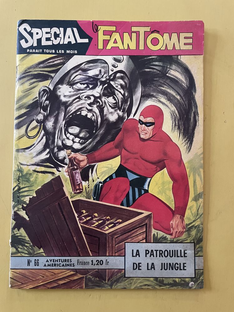 BD LE FANTOME Mensuel Sp�cial N�66 de 02-1969 avec flyer int 18 Vigneux-sur-Seine (91)