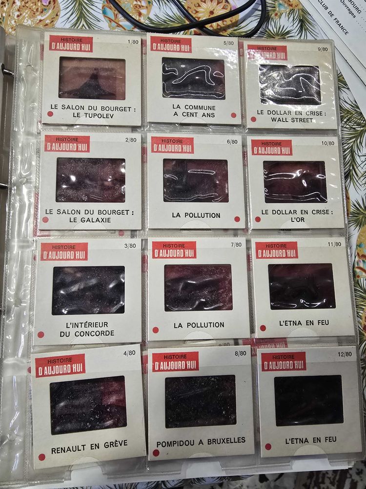 fascicule n�80 avec les 12 diapos de 1971, �dit� par paris Match rarisisme 7 Aspres-sur-Bu�ch (05)