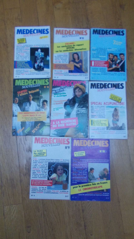 8 fascicules  m�decines nouvelles   5 Thiais (94)