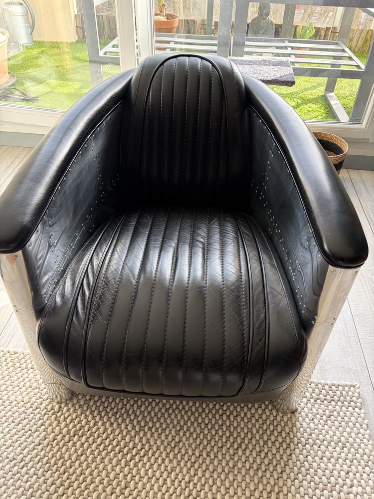 Fauteuil aviateur cuir vintage 250 Lyon 5 (69)