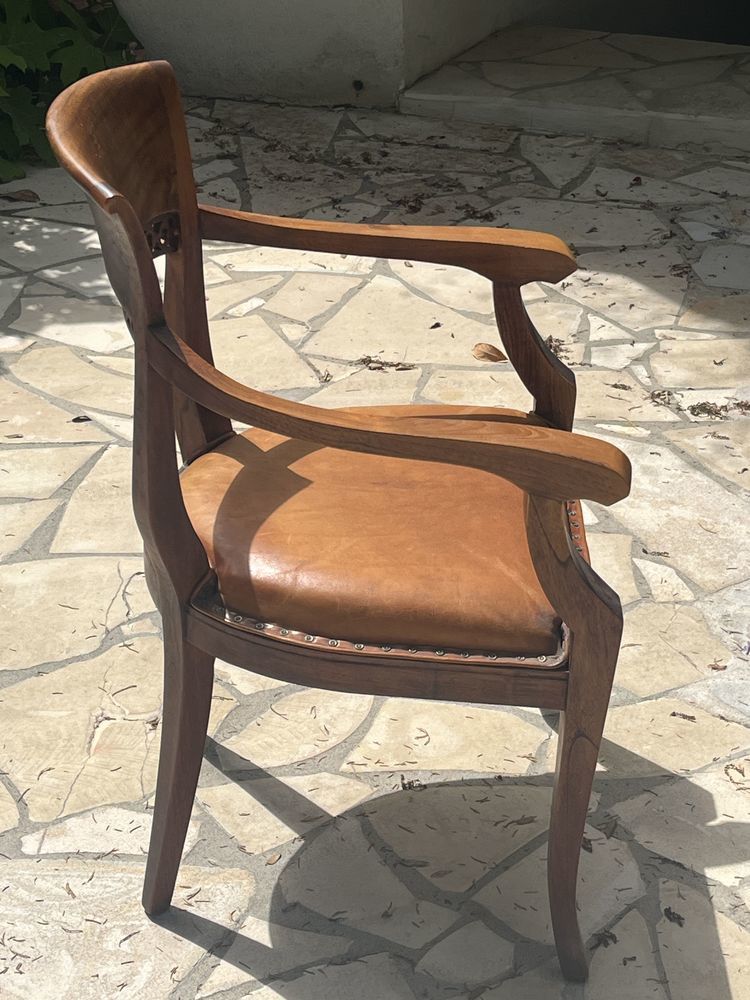 fauteuil de bureau bois massif et cuir 250 La Colle-sur-Loup (06)