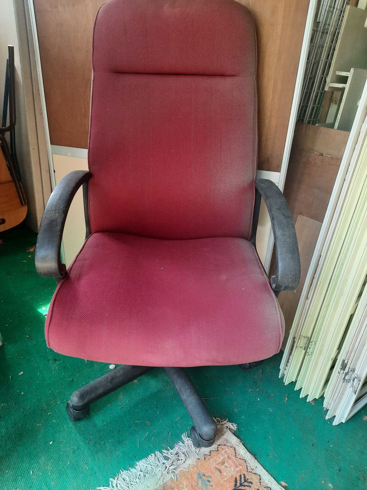 fauteuil bureau bordeaux dos haut �  roulettes 60 Caug� (27)