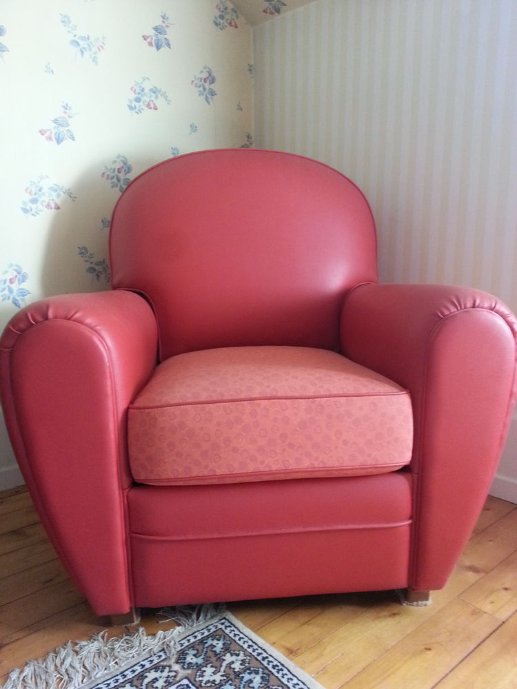 Fauteuil Club rouge 50 Morsang-sur-Orge (91)