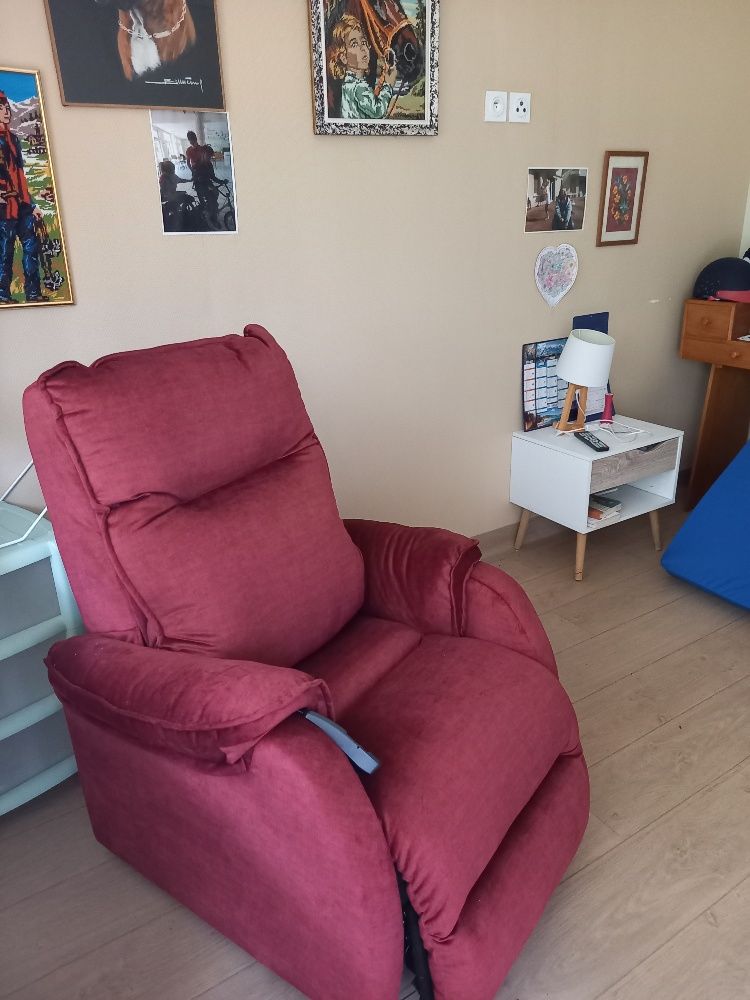 Fauteuil confort releveur Lux, 1 moteur, couleur Rubis.
550 Mouxy (73)