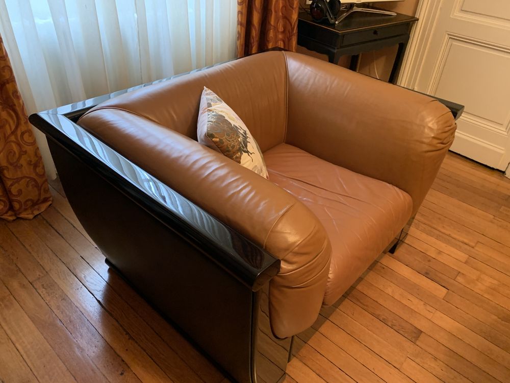 Fauteuil contemporain tout cuir 250 Bordeaux (33)