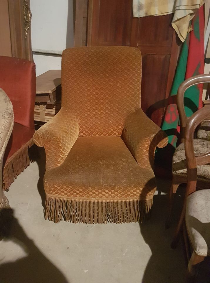 Fauteuil crapaud/berg�re vintage 80 Maule (78)