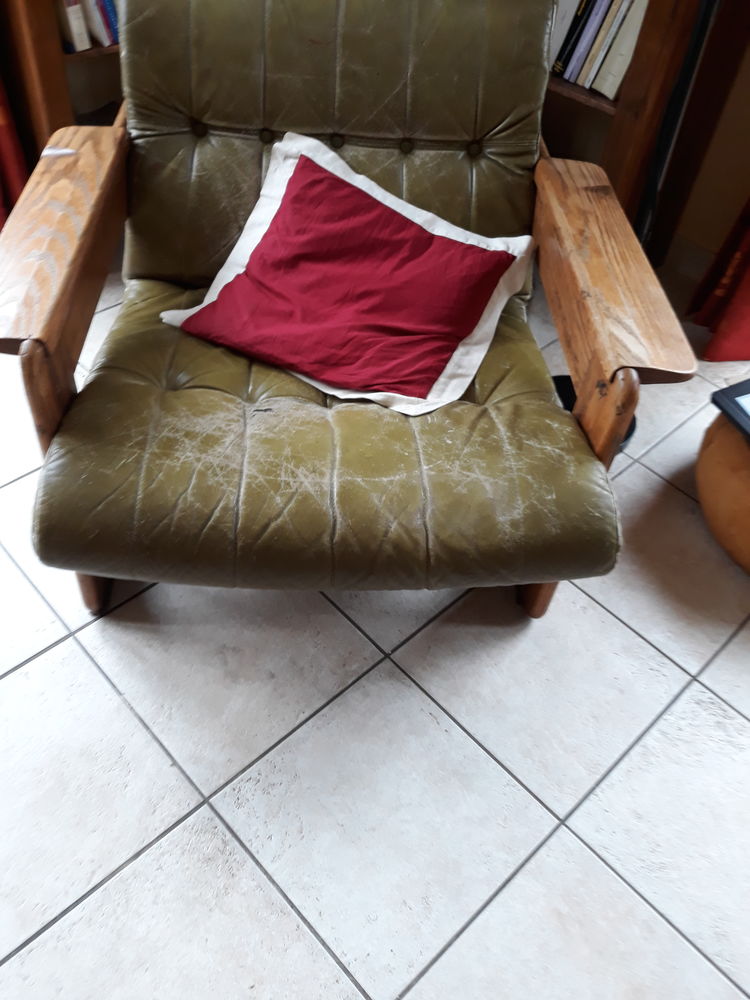 fauteuil cuir bois 0 Annecy (74)