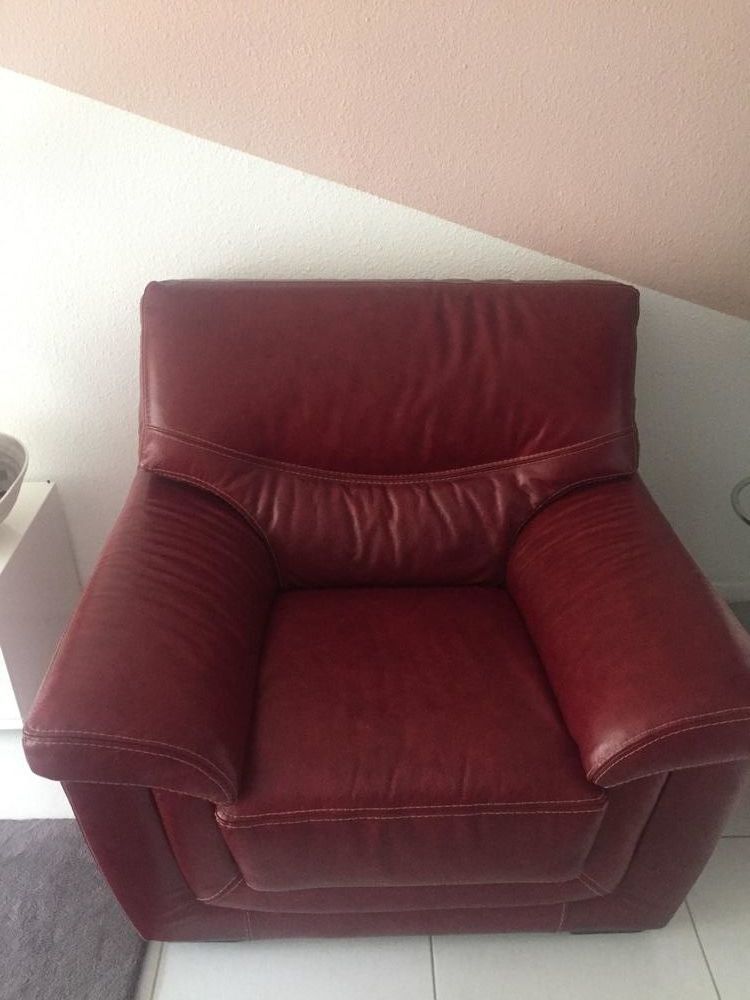  Fauteuil cuir bordeaux 550 Collonges-sous-Sal�ve (74)