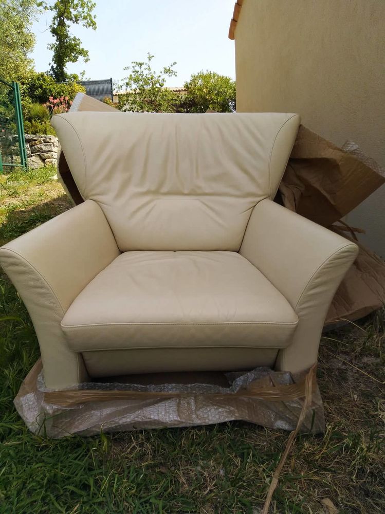 Fauteuil cuir Rolf Benz 150 Montauroux (83)