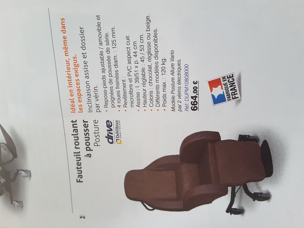 fauteuil �lectrique avec massage 25o euro couleur marro 250 La Madeleine (59)
