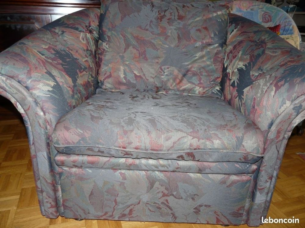 Fauteuil fleuri 60 Oullins (69)