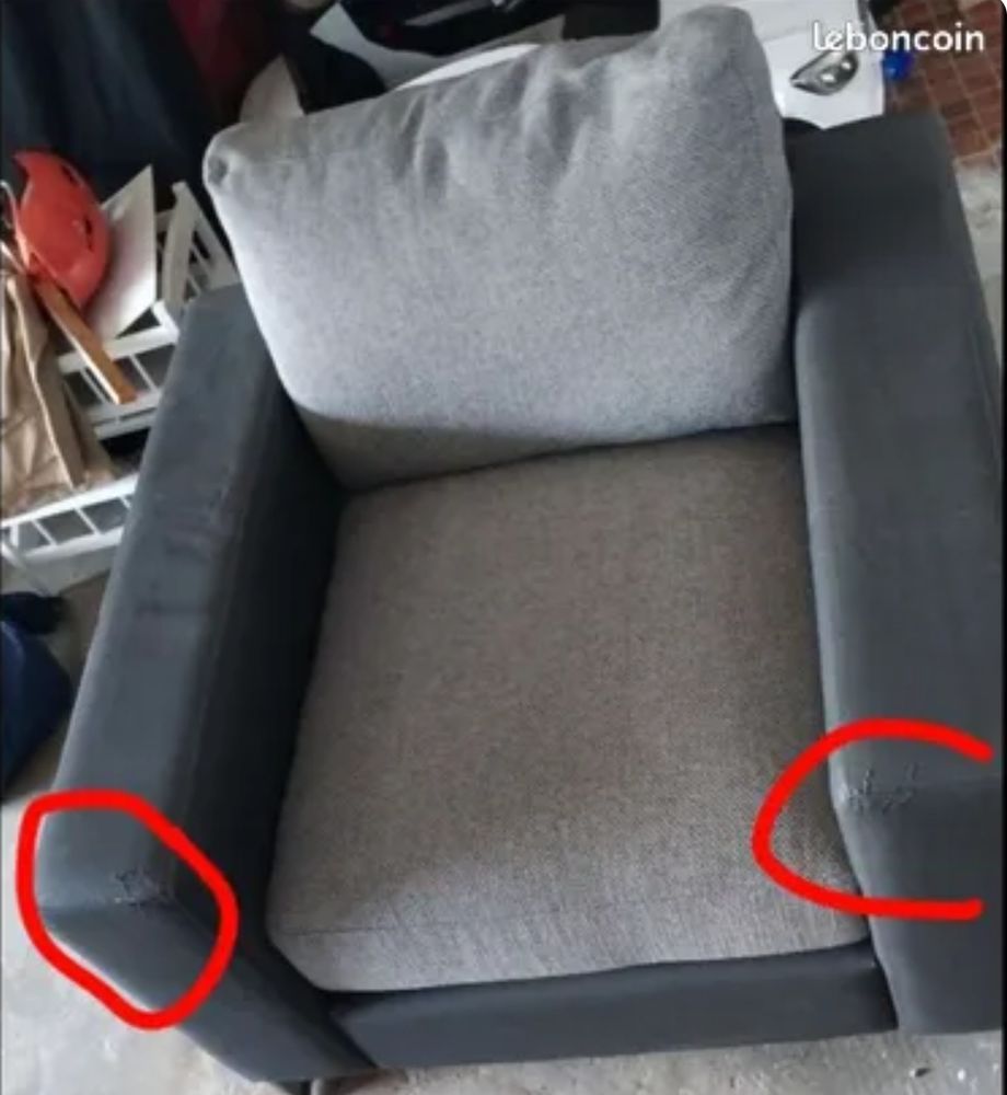 Fauteuil gris et marron 30 Genlis (21)